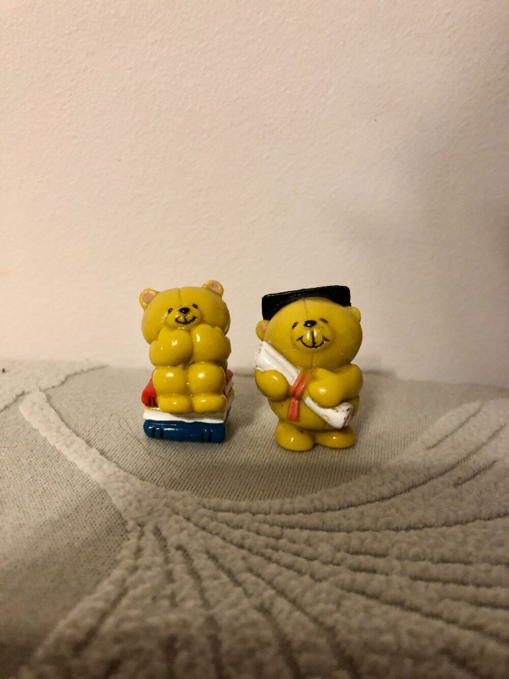 Forever Friends Bear Mini Small PVC Figures Hallmark Book Graduation Gift Decor